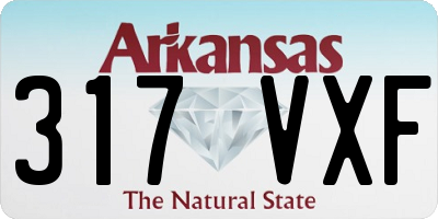 AR license plate 317VXF