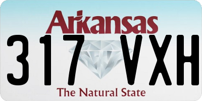 AR license plate 317VXH