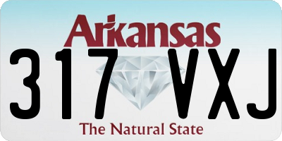 AR license plate 317VXJ
