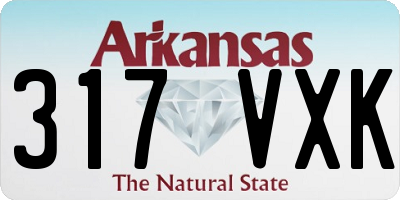 AR license plate 317VXK