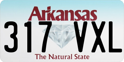 AR license plate 317VXL