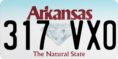 AR license plate 317VXO