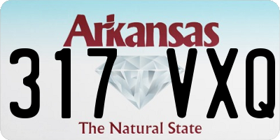 AR license plate 317VXQ