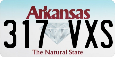 AR license plate 317VXS