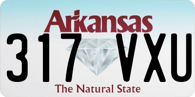 AR license plate 317VXU