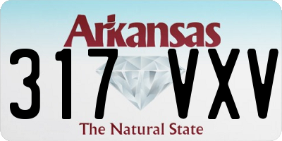 AR license plate 317VXV