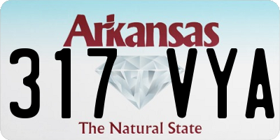 AR license plate 317VYA