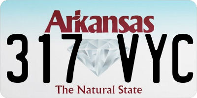 AR license plate 317VYC