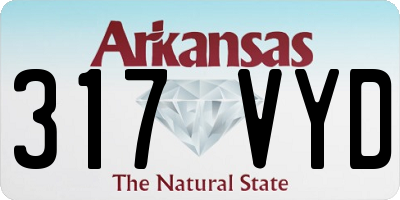 AR license plate 317VYD