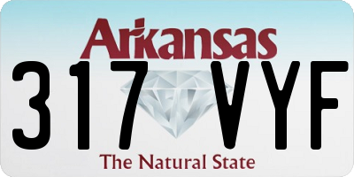 AR license plate 317VYF