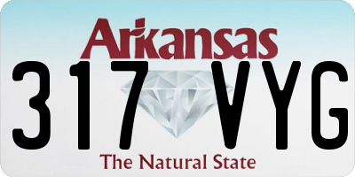 AR license plate 317VYG