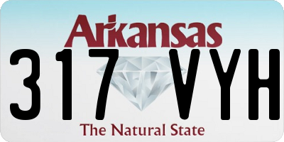 AR license plate 317VYH