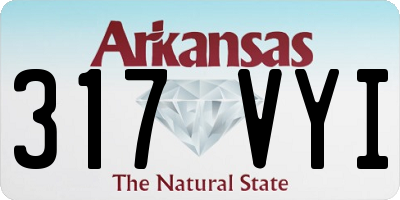 AR license plate 317VYI
