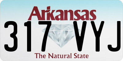 AR license plate 317VYJ