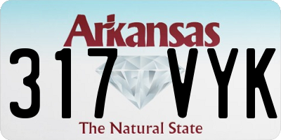 AR license plate 317VYK