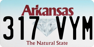 AR license plate 317VYM