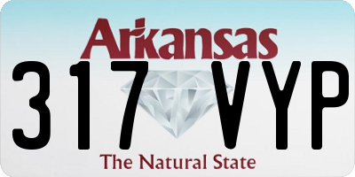 AR license plate 317VYP