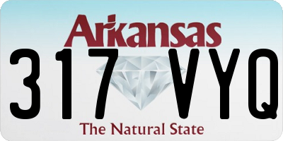 AR license plate 317VYQ