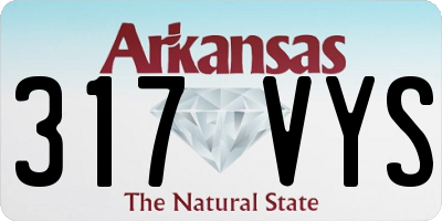 AR license plate 317VYS