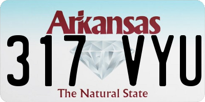 AR license plate 317VYU