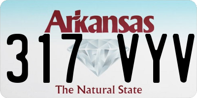 AR license plate 317VYV