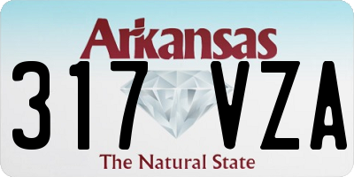 AR license plate 317VZA