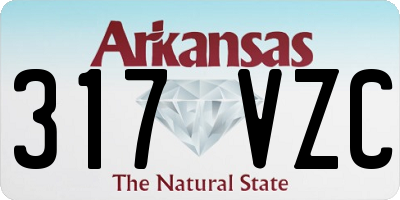 AR license plate 317VZC