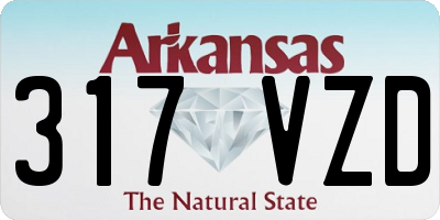 AR license plate 317VZD
