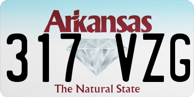 AR license plate 317VZG