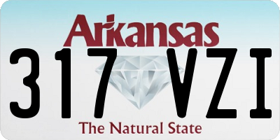 AR license plate 317VZI