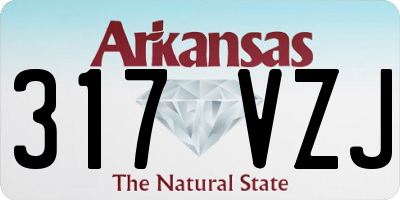 AR license plate 317VZJ