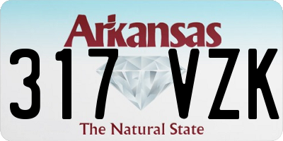 AR license plate 317VZK
