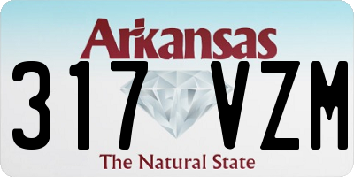 AR license plate 317VZM