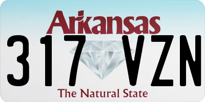 AR license plate 317VZN