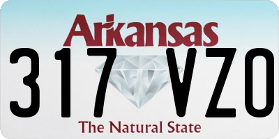 AR license plate 317VZO