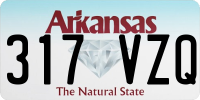 AR license plate 317VZQ