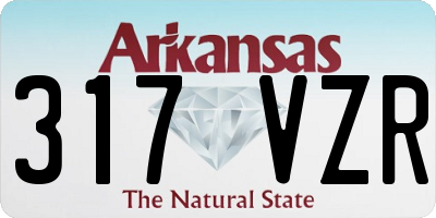AR license plate 317VZR