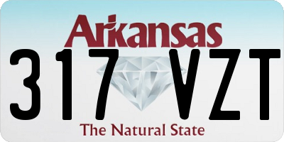 AR license plate 317VZT