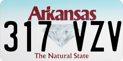 AR license plate 317VZV