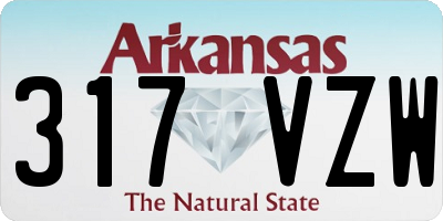 AR license plate 317VZW
