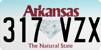 AR license plate 317VZX