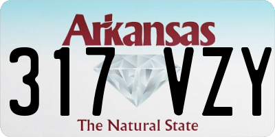 AR license plate 317VZY