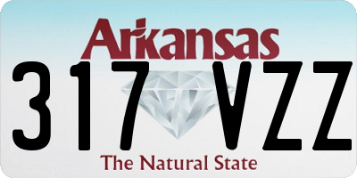 AR license plate 317VZZ