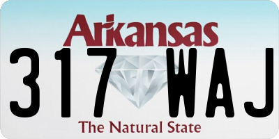 AR license plate 317WAJ