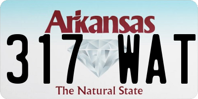 AR license plate 317WAT