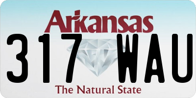 AR license plate 317WAU