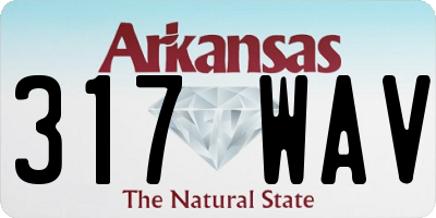 AR license plate 317WAV