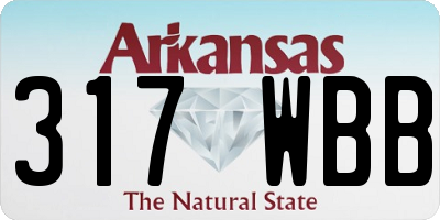 AR license plate 317WBB