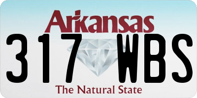 AR license plate 317WBS