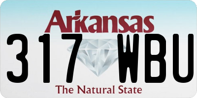 AR license plate 317WBU